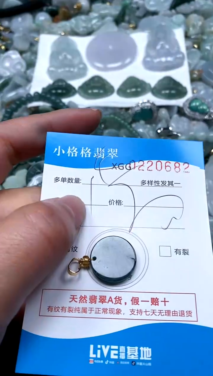 【闪购商品】翡翠颈饰未镶嵌闪购商品0220682多样性