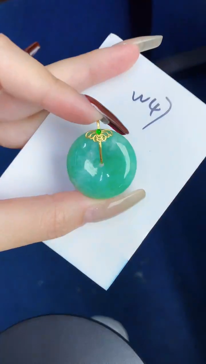 【闪购商品】翡翠颈饰18K金镶嵌0000000000