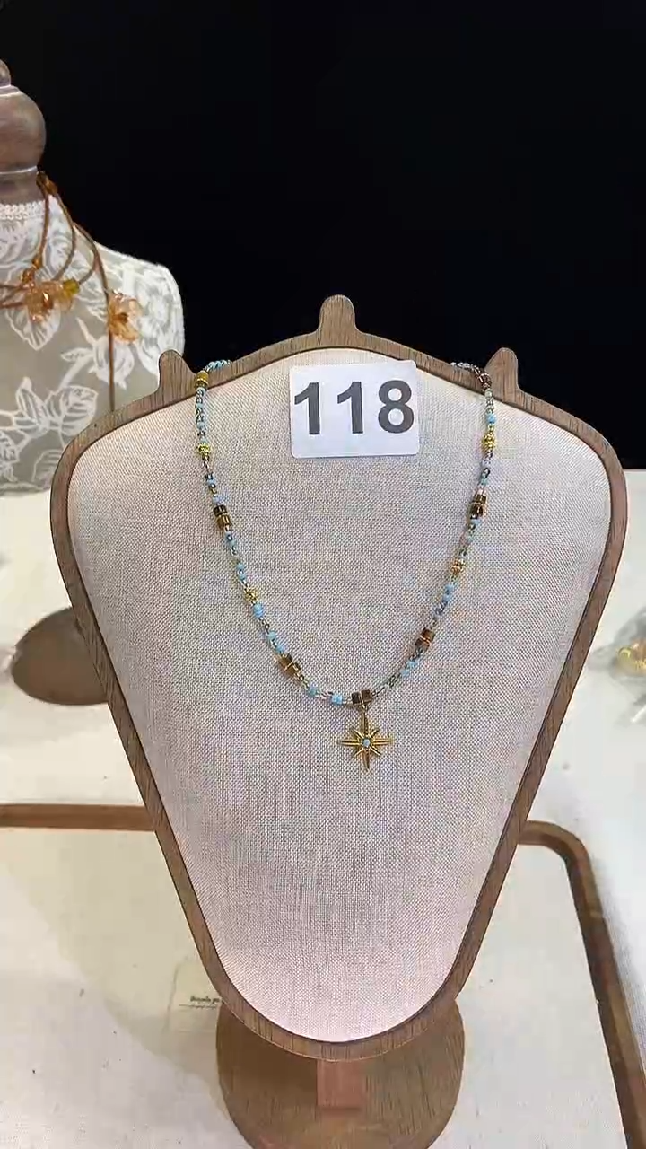 项链钛钢淡水珍珠118