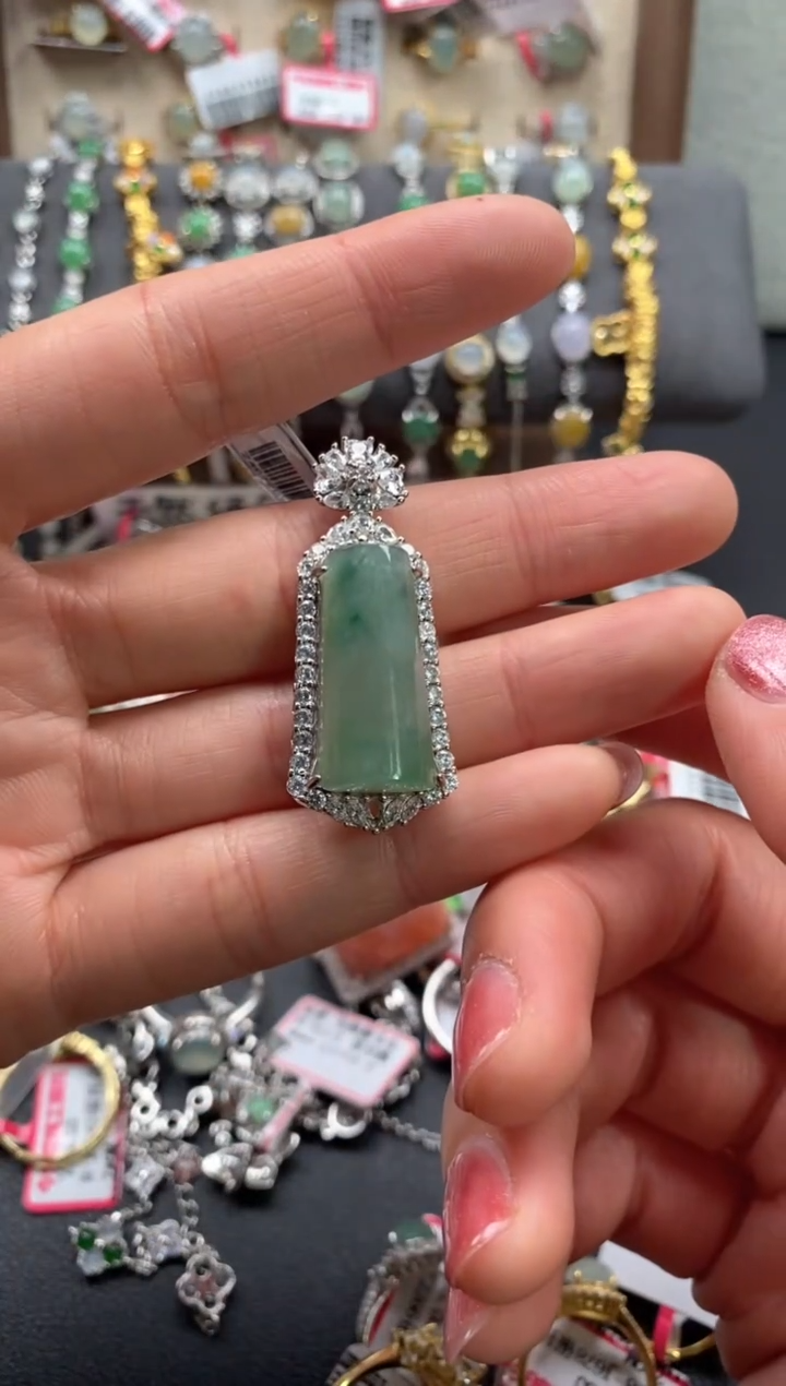 【闪购商品】翡翠戒指银S925镶嵌11111111111111  5