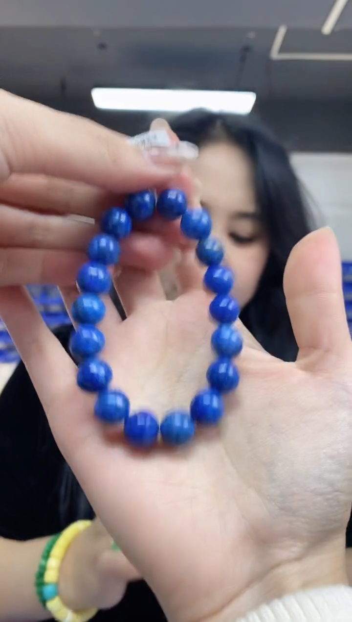 【闪购商品】青金石手串未镶嵌多样性发其一颜色微差