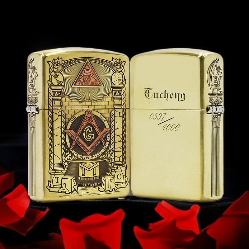 ZIPPO/之宝打火机【荷鲁斯之眼】盔甲机原装正品煤油火机DYJ1