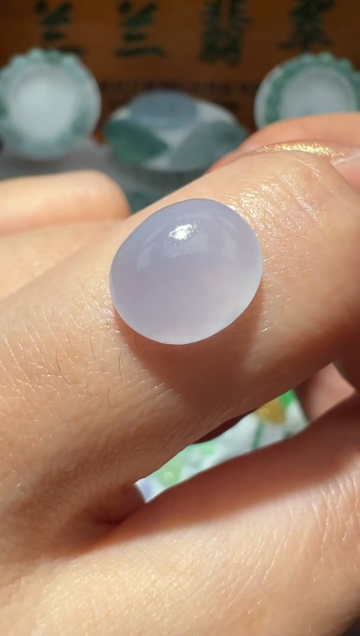 【闪购商品】定制翡翠未镶嵌10.7*9.4*4.3蛋面