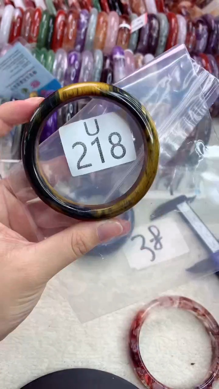 水晶手镯未镶嵌记***签U218-60