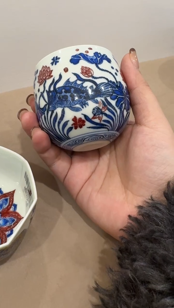 【闪购商品】杯永明尚玩鱼藻蛋蛋杯