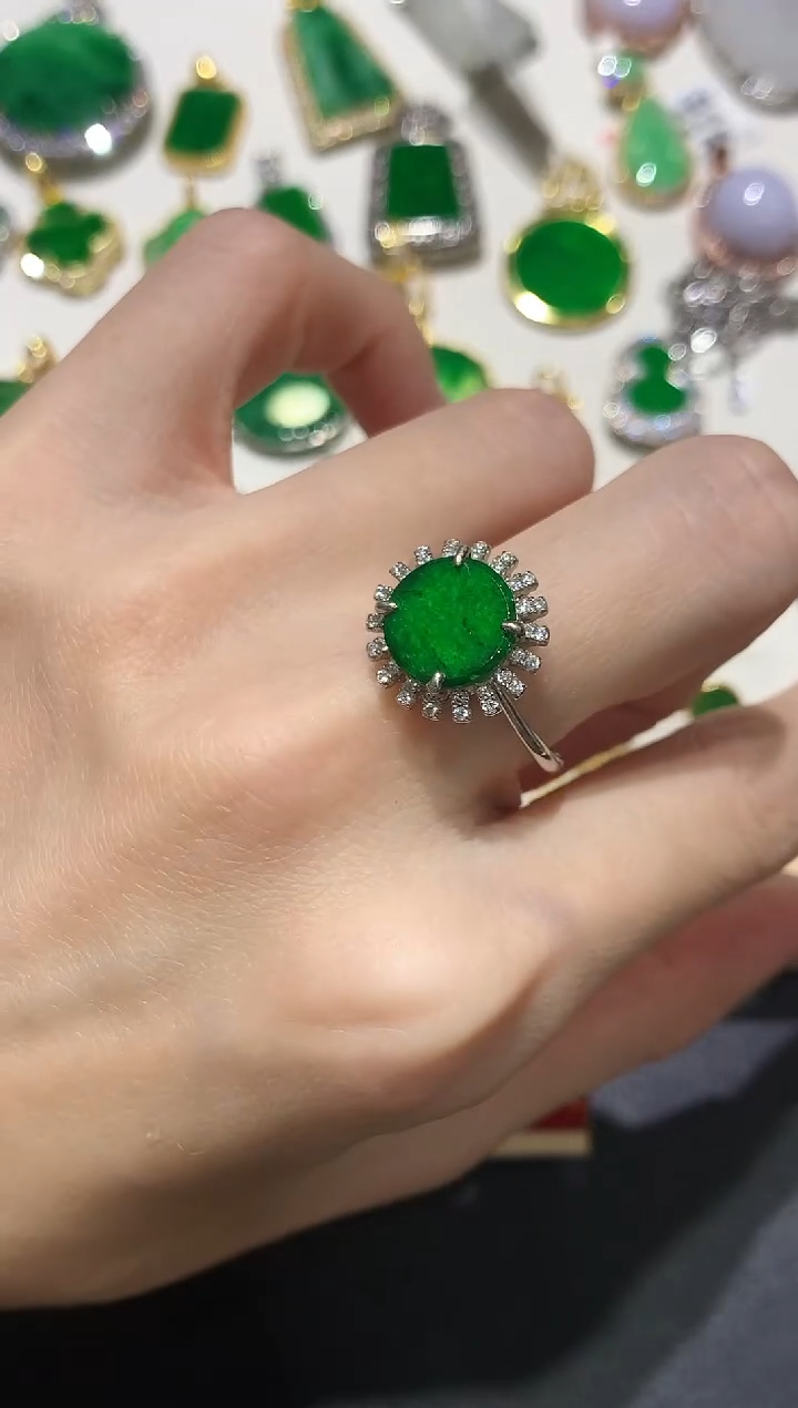 翡翠银S925镶嵌吊坠(不含链)3多人多样性随机发货1件