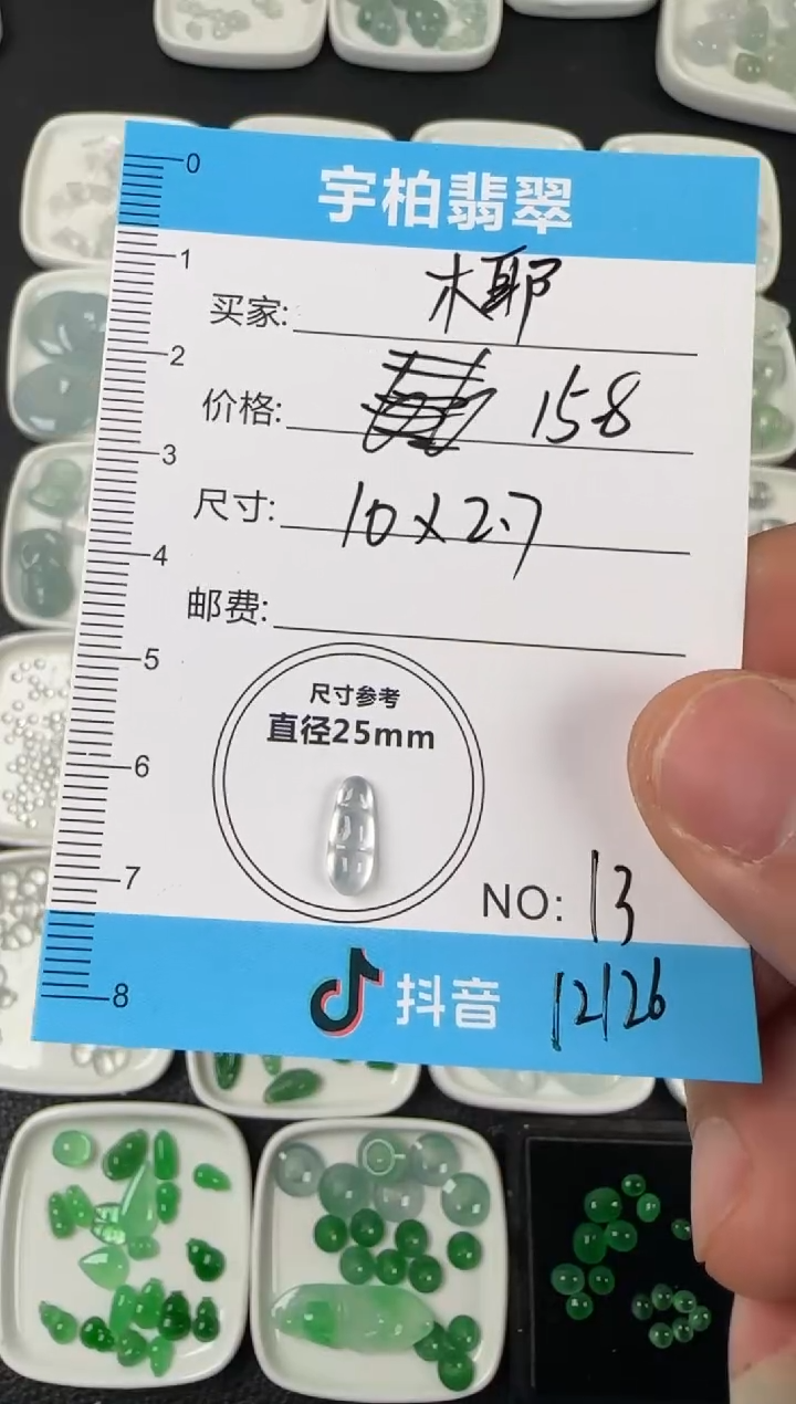 未镶嵌定制翡翠?天然A货翡翠+豆子13