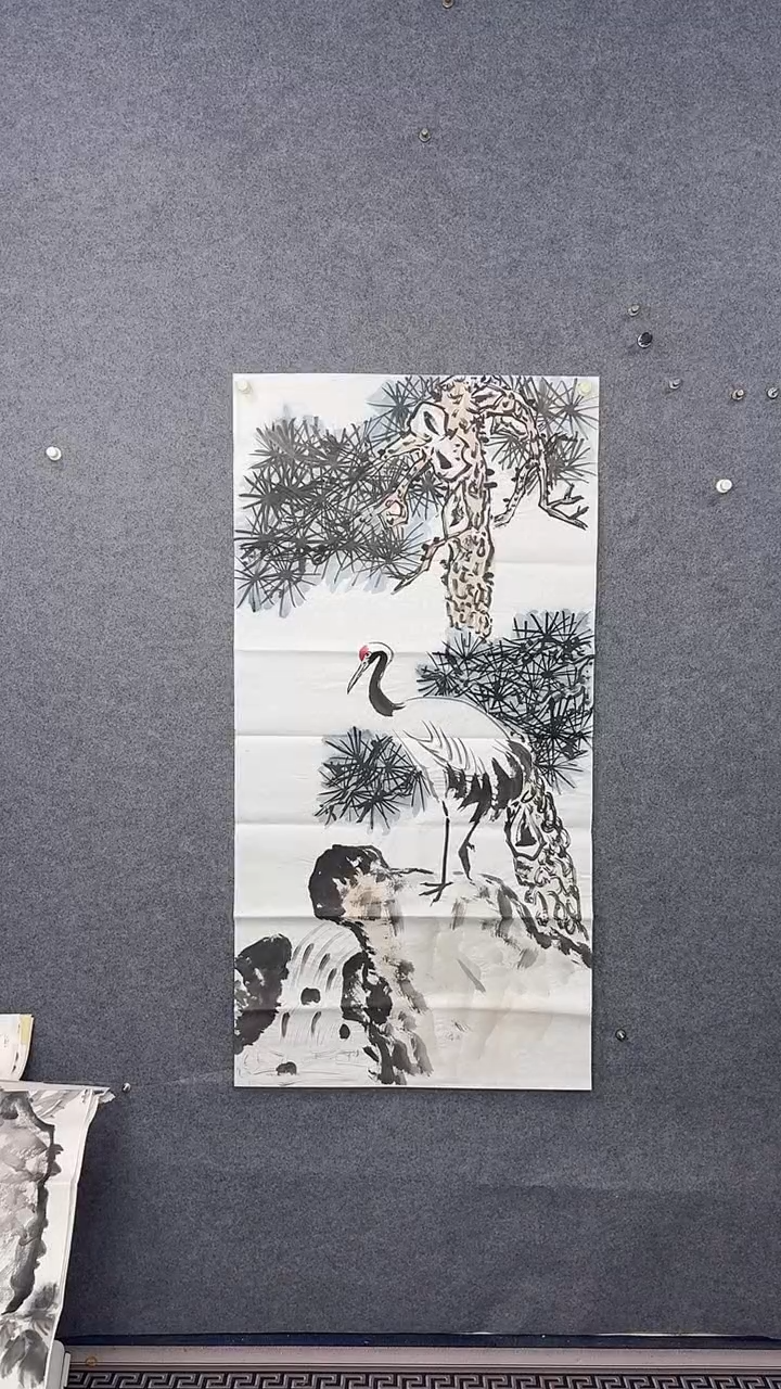 国画136*68吴铁成作品