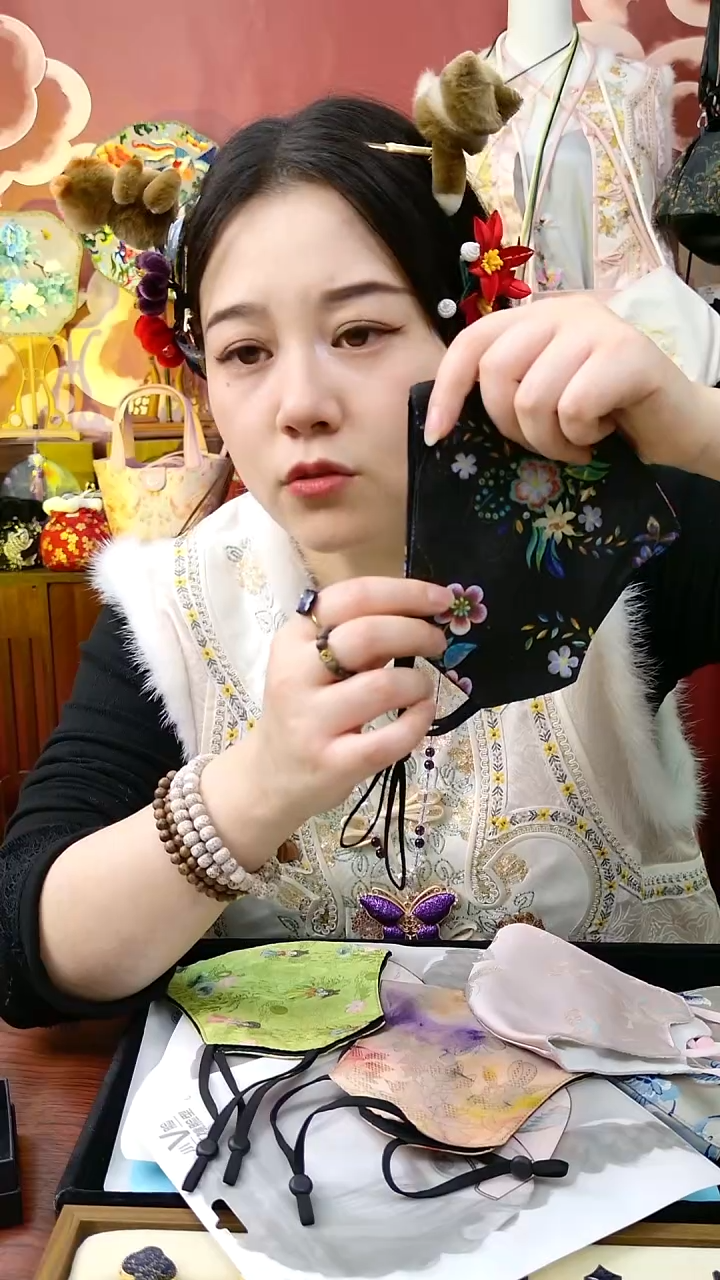 纯铜合金琉璃非遗口罩