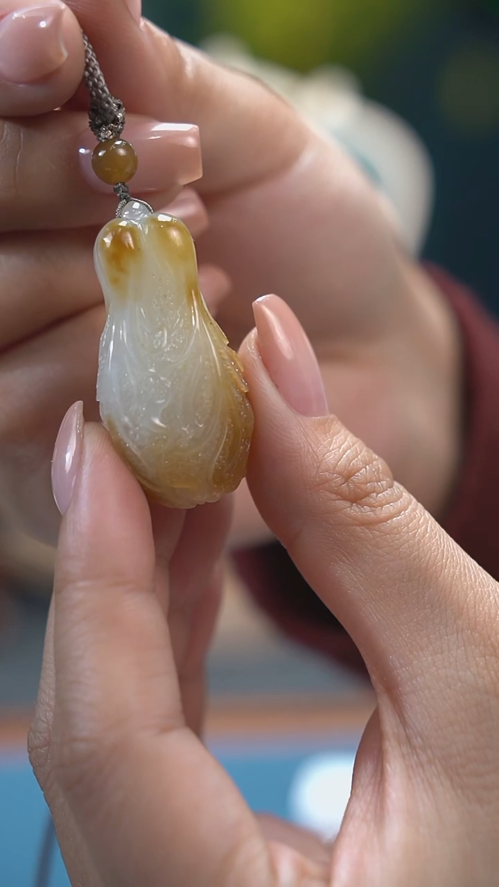 【闪购商品】和田玉吊坠(不含链)未镶嵌白菜