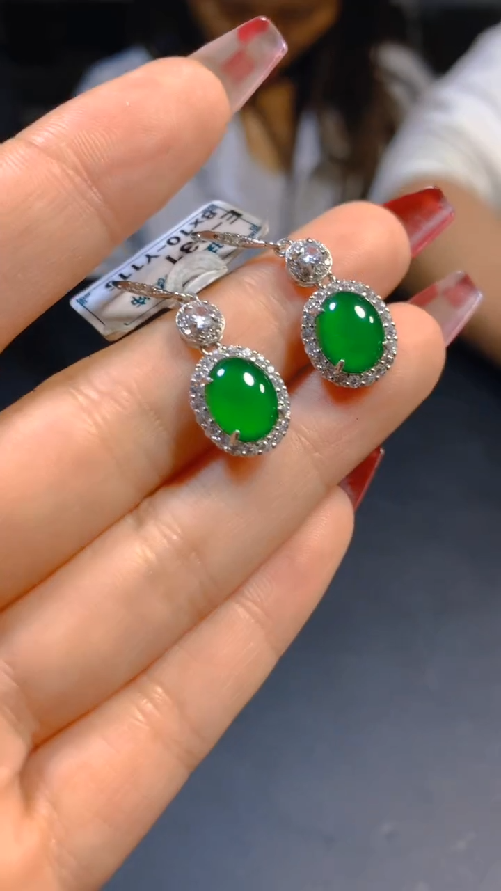 【闪购商品】翡翠耳饰未镶嵌0582035675多样性发一