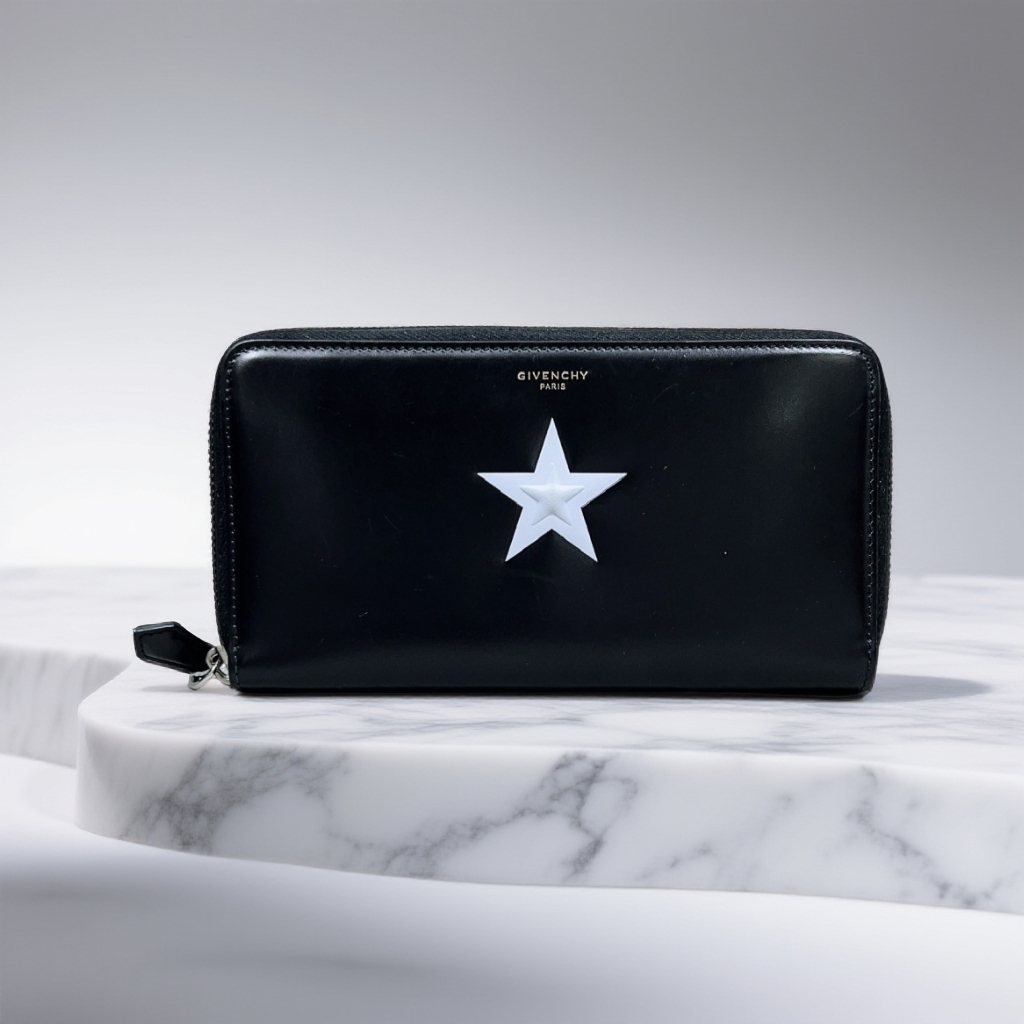95新 Givenchy/纪梵希  黑白星星钱包 1868 4899 