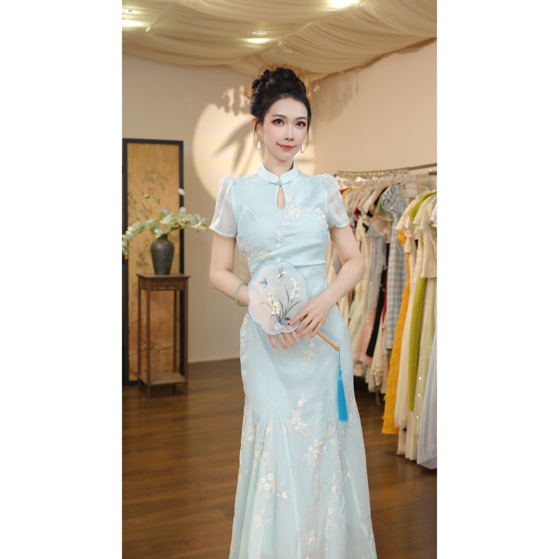 七姐原创-风吹岛屿-1438 连衣裙（YQ985）-121cm