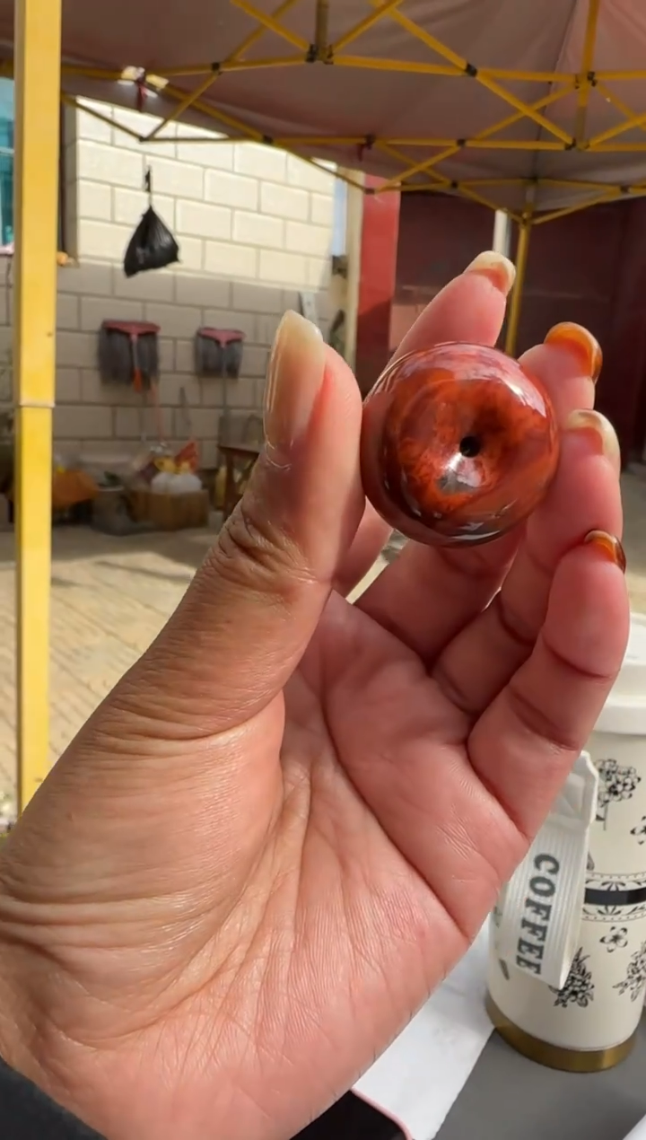 未镶嵌配饰南红玛瑙原矿无优化平安扣4号W
