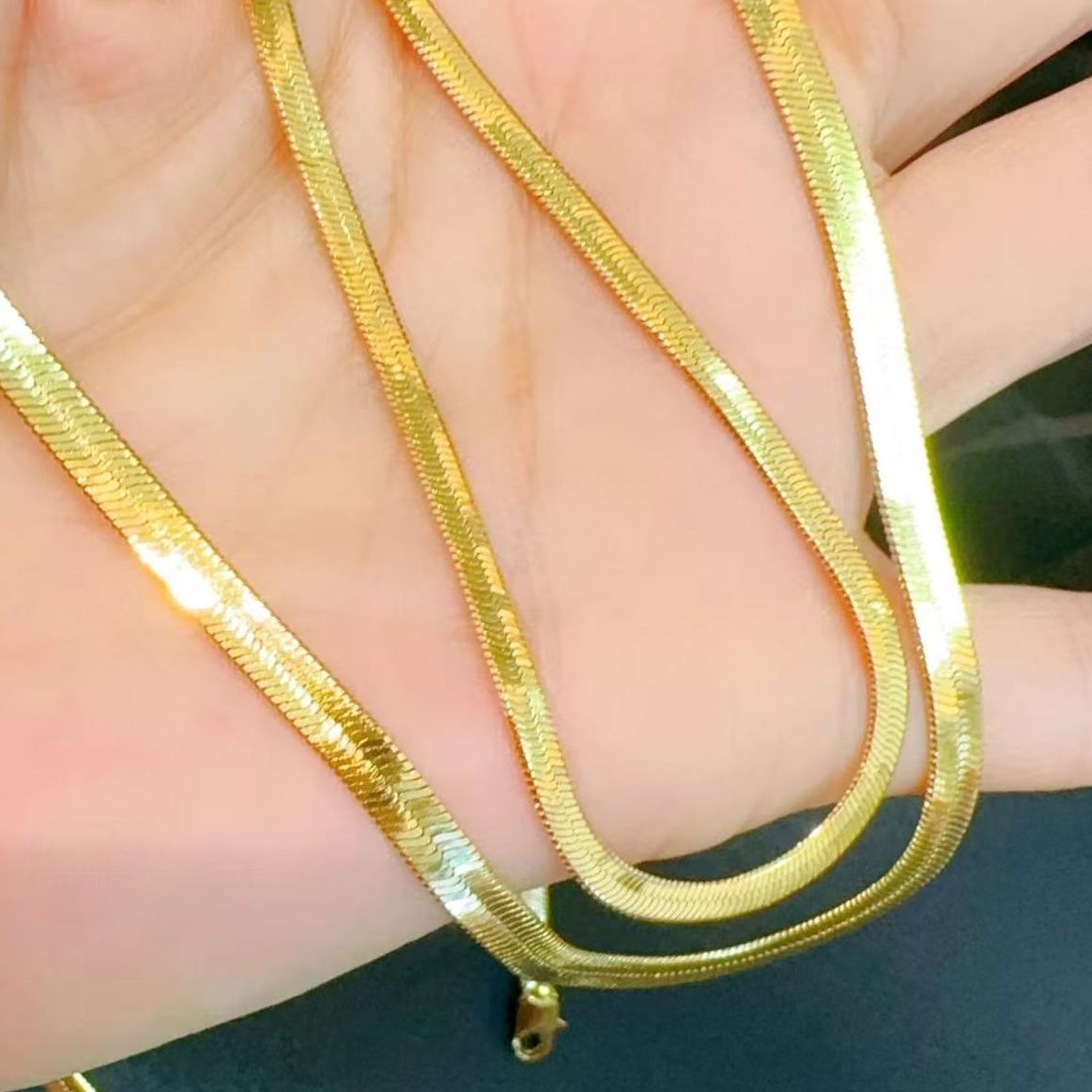 铜合金项链 蛇皮项链