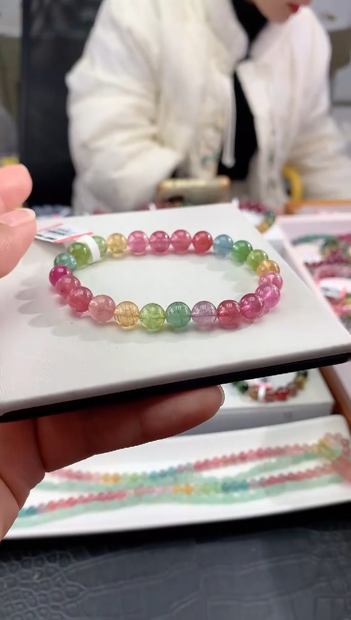 【闪购商品】碧玺手串未镶嵌多样性发一条