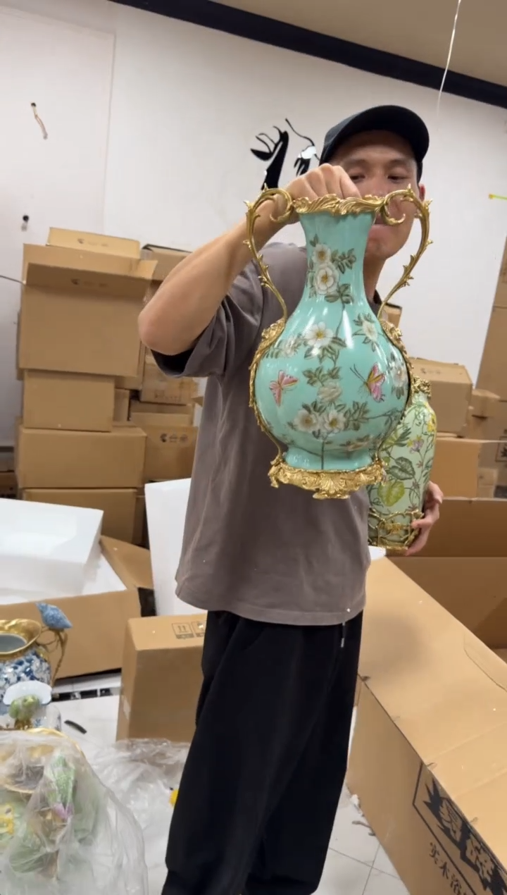 黄铜黛姿家居装饰品摆件  