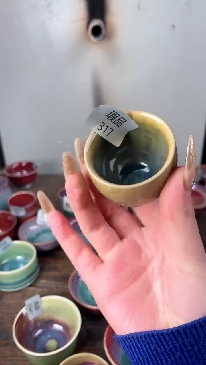 【闪购商品】摆件钧瓷手工茶器窑变