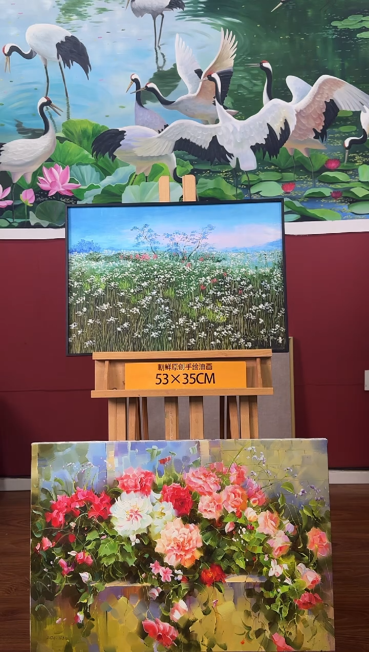 油画【29号】约53*35cm丨朝鲜原创纯手绘孤品油画丨顺丰包邮 