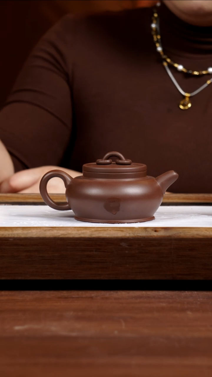 【闪购商品】紫砂茶壶80年代一厂老紫泥双圈200CC