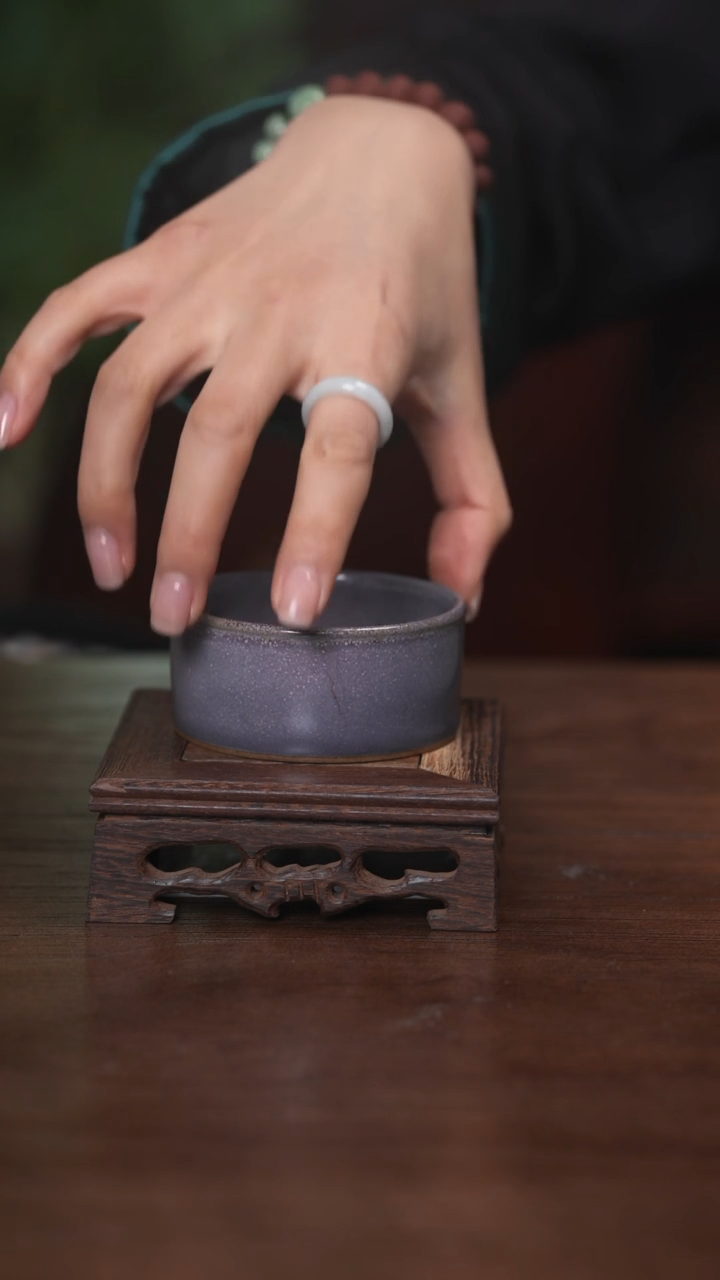 【闪购商品】清凉寺原产地仿古釉手工钧瓷直壁杯