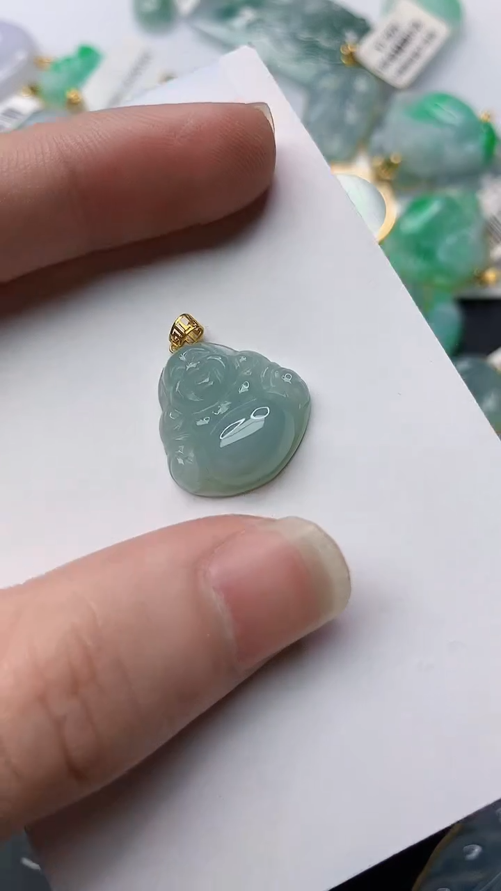 【闪购商品】翡翠颈饰18K金镶嵌15..........