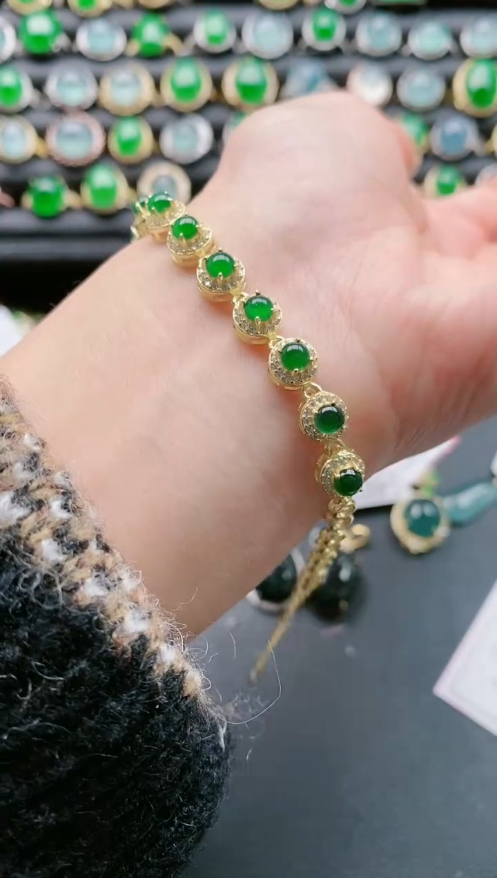 【闪购商品】翡翠戒指银S925镶嵌11111