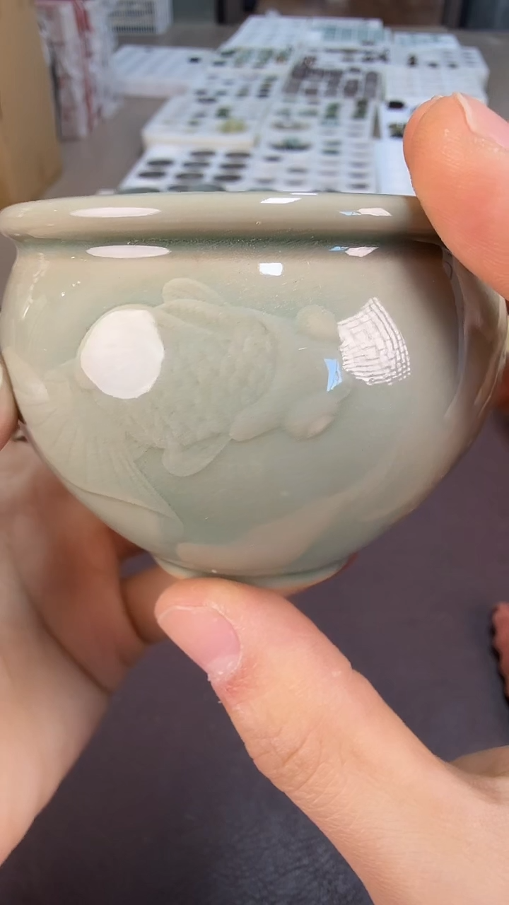青瓷手工茶器包邮不带礼盒