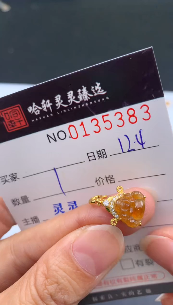 吊坠(不含链)未镶嵌翡翠哈轩  挂件1