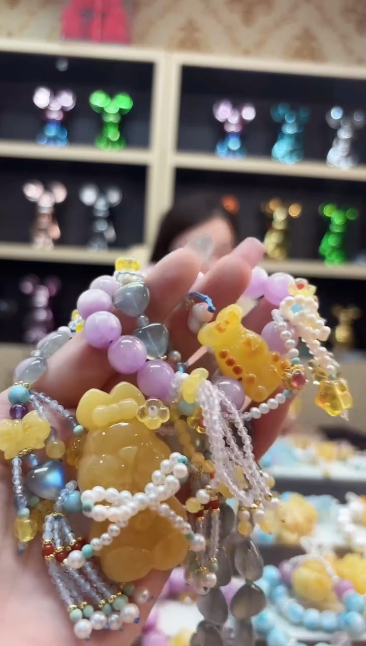 琥珀项链未镶嵌套装多样性发货一一一