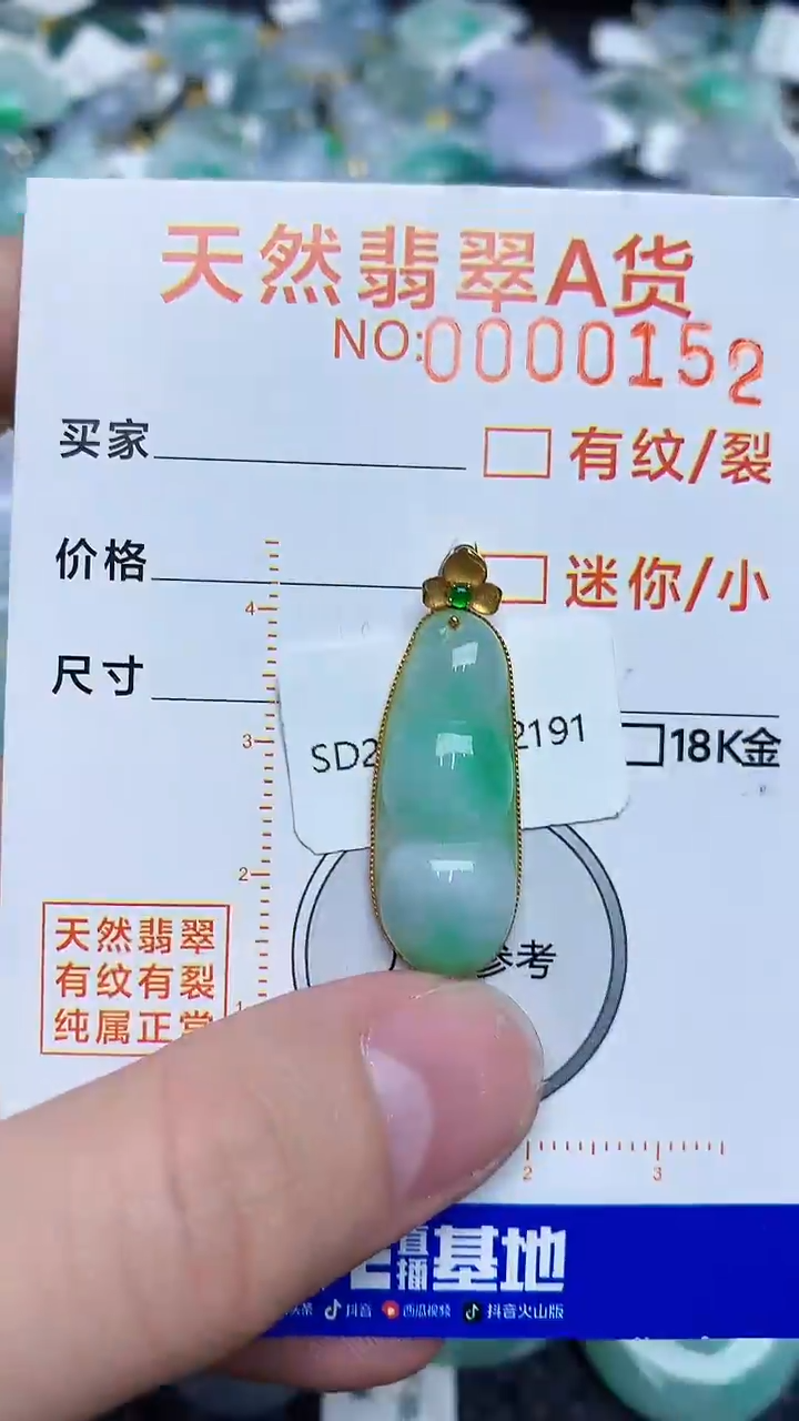 【闪购商品】翡翠颈饰18K金镶嵌123453453