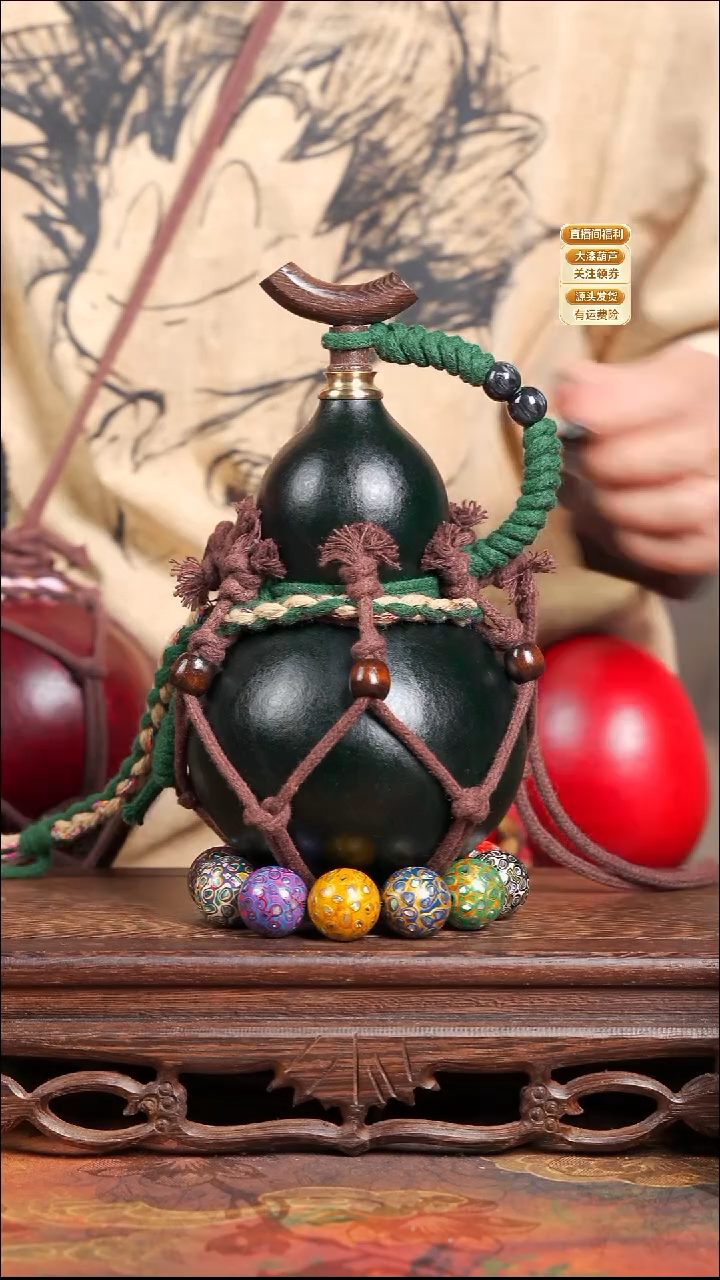 WJ037网兜款葫芦不包手串