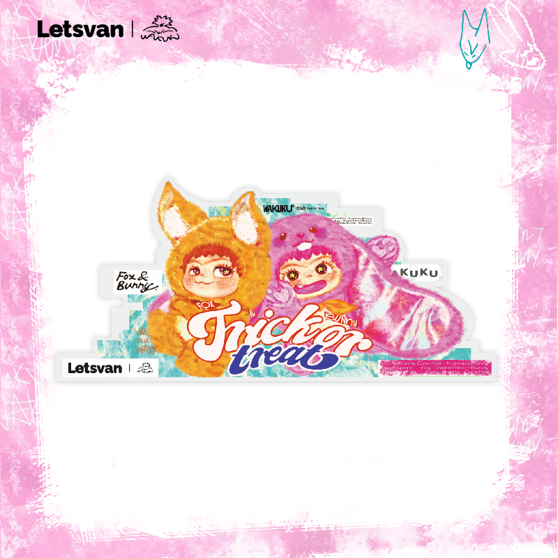 WAKUKU哇库库狐狐兔兔捣蛋日记系列冰箱贴