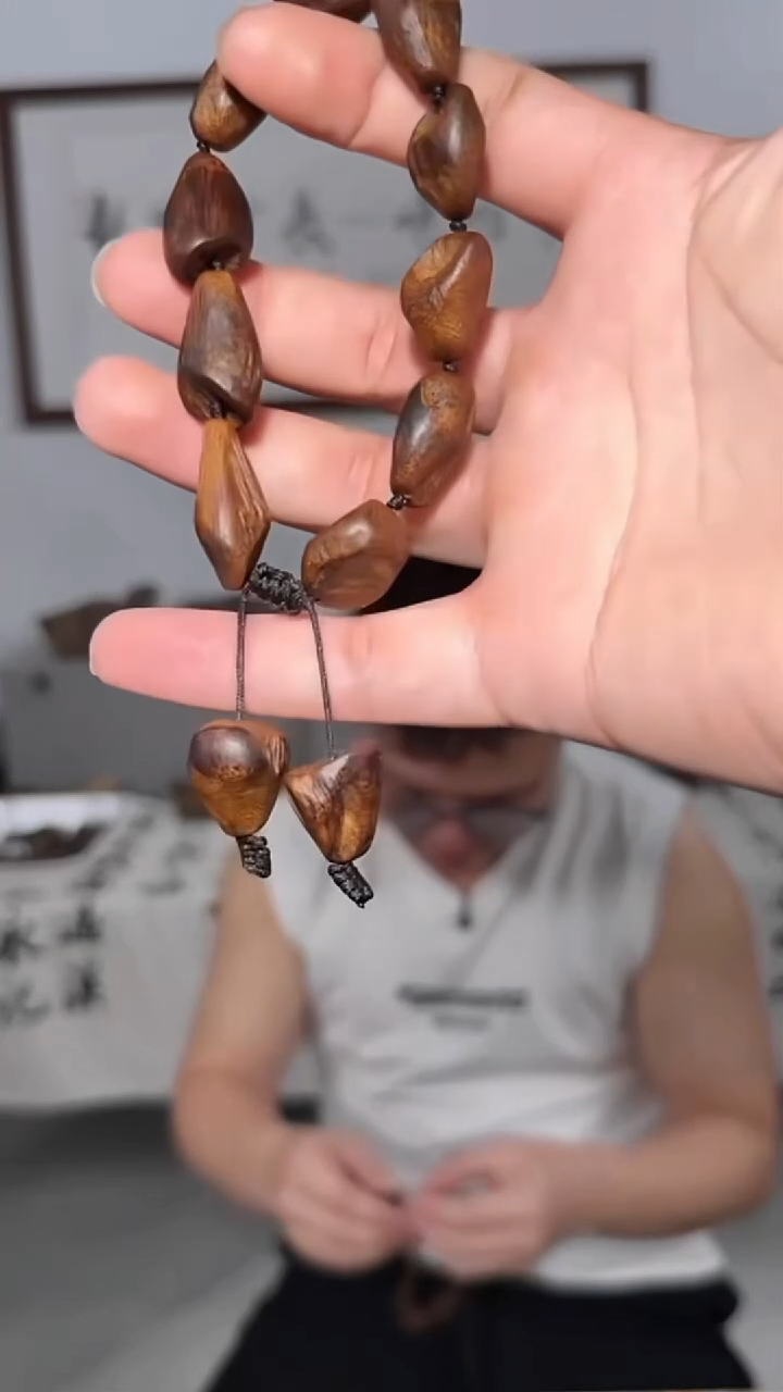 沉香手串121号沉水瘤疤22g多样性发一