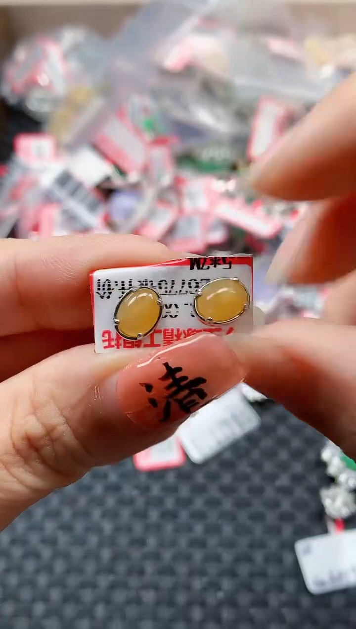 银S925镶嵌戒指翡翠天然A货缅甸翡翠