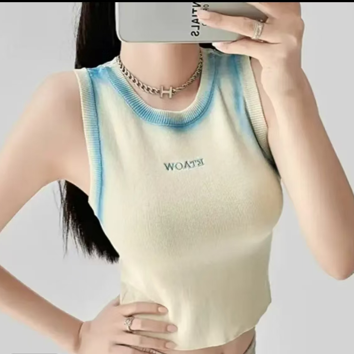 夏春茶内搭夏季2025年新款百搭毛圈打底背心无袖性感上衣