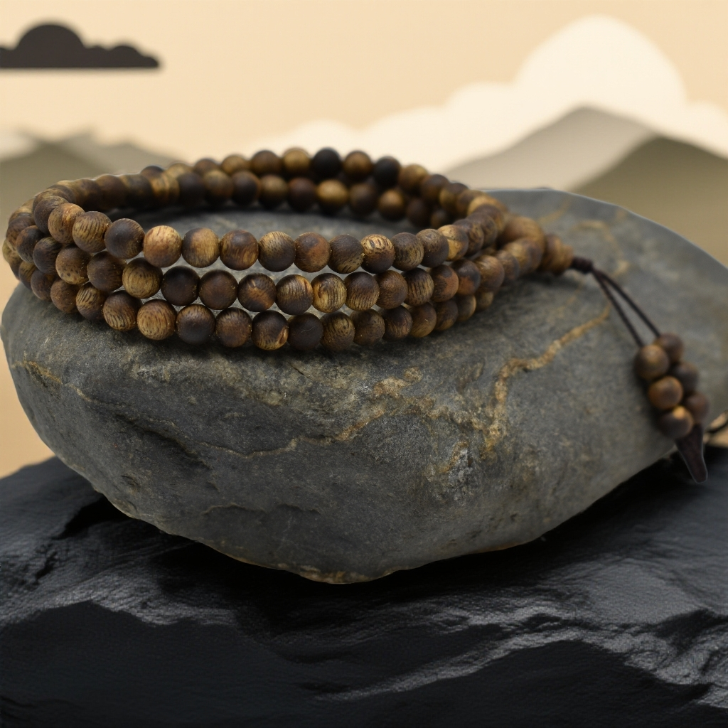 沉香【老王甄选】白奇楠6mm圆珠多圈手串甄选好物多样性发一