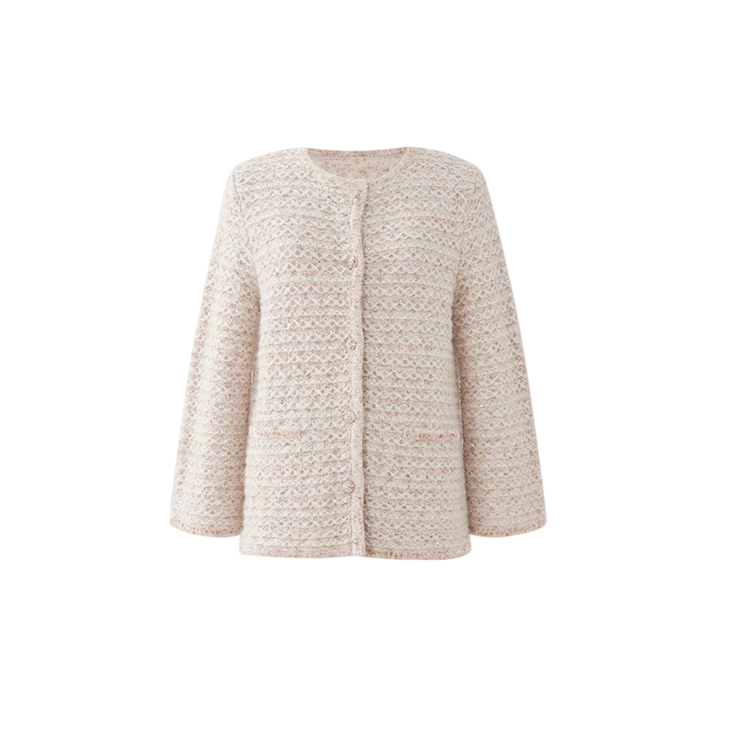 MARIUS丨“克洛里斯”针织小香风外套 温柔金色珠片彩纱