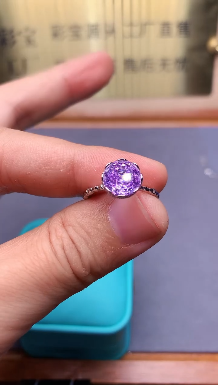 【闪购商品】锂辉石戒指银S925镶嵌........