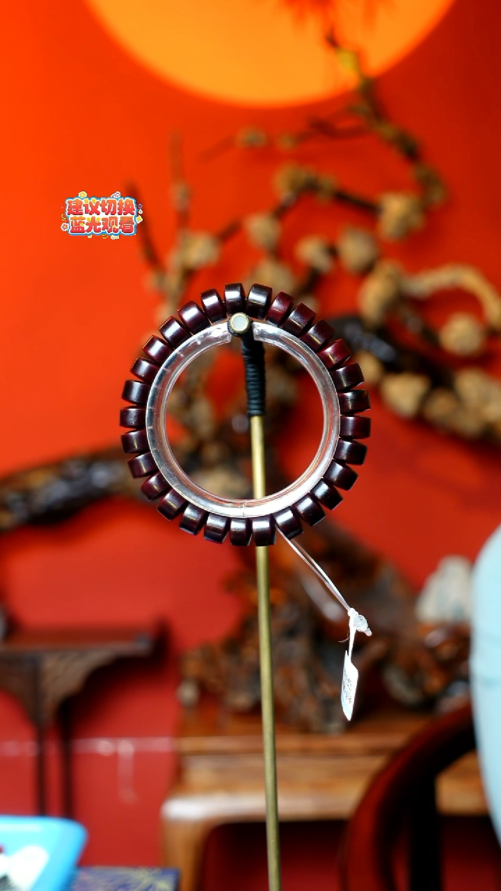 木本降真香红降花梨公高货黑油1.0手串 16g