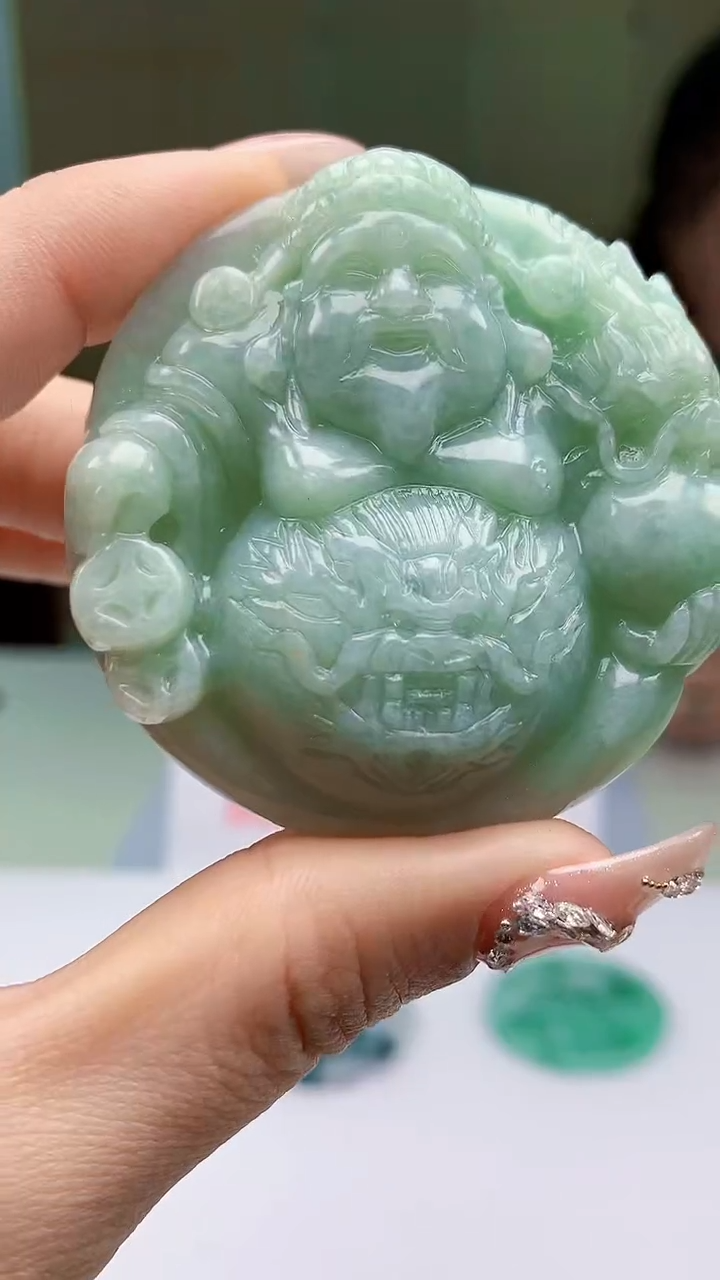 【闪购商品】定制翡翠未镶嵌5152ty-毛货挂件58