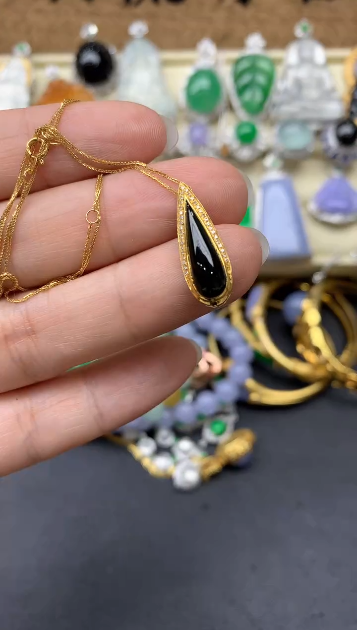 【闪购商品】翡翠颈饰18K金镶嵌279-中国好珍宝