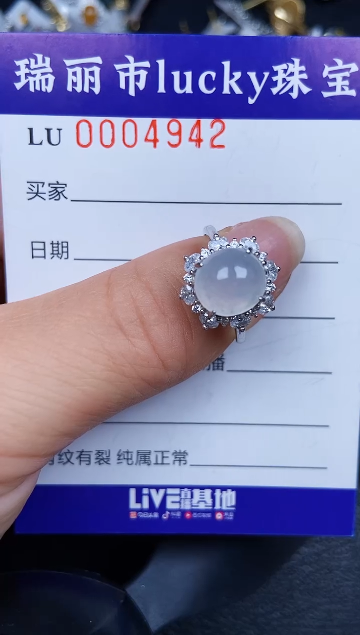翡翠银S925镶嵌颈饰4942