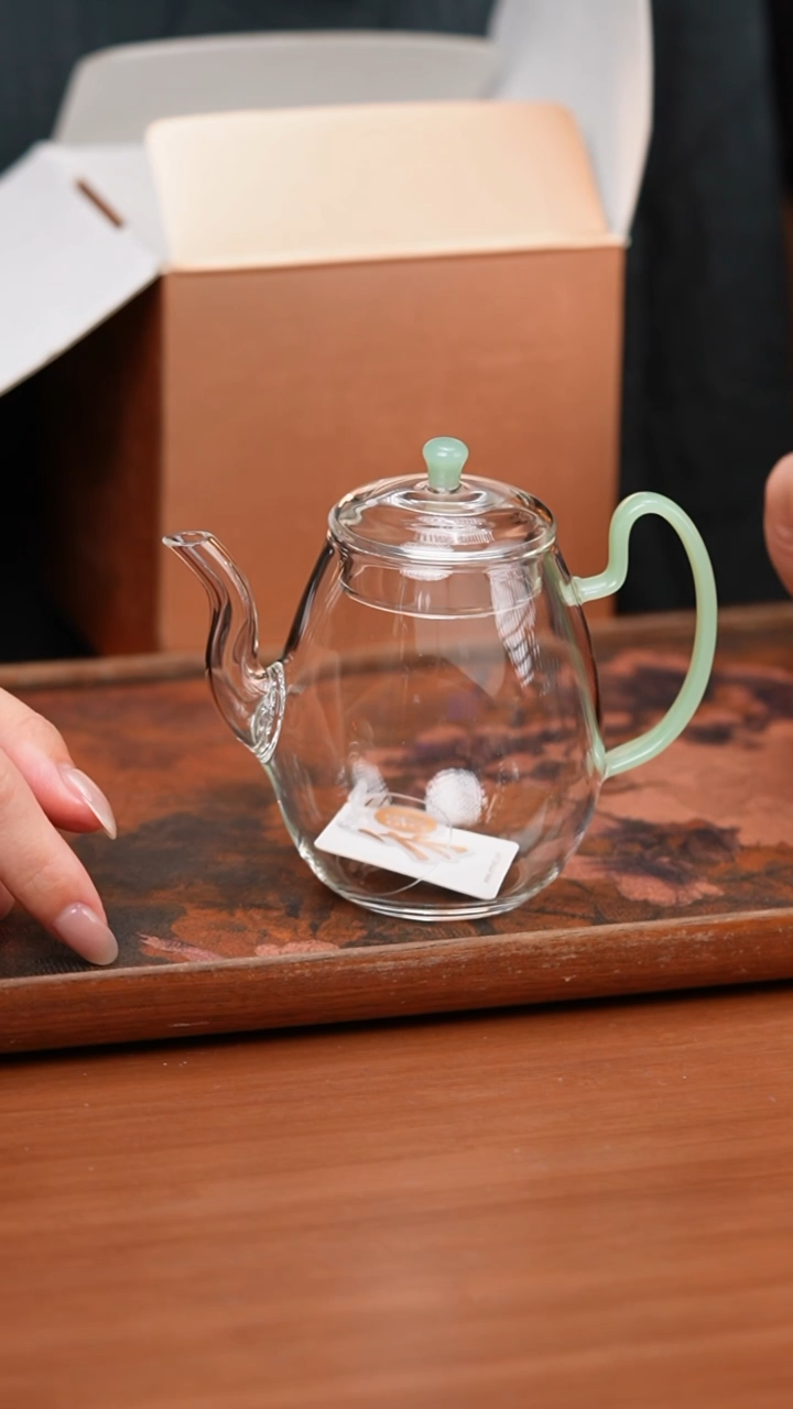 【闪购商品】禾器/晶彩灵雀壶/浅玉色/定制版