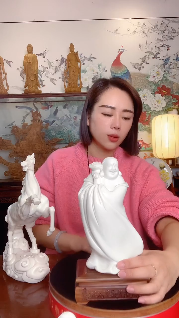摆件德化白瓷 事事如意