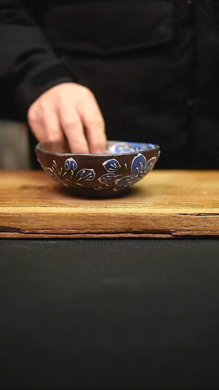 @@陶园瓷舍@@纯手工手绘@高温釉下彩