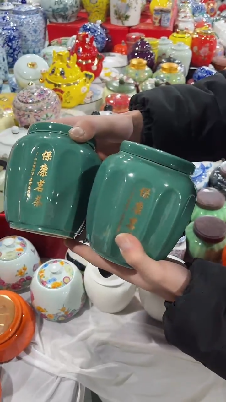 【闪购商品】陶瓷茶叶罐存茶罐密封罐红茶绿茶储存罐