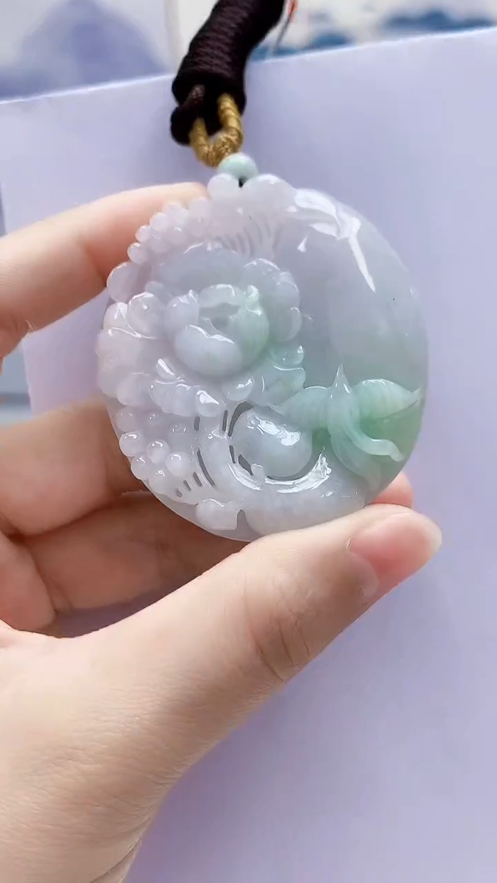 未镶嵌定制翡翠4852lr-毛货挂件67