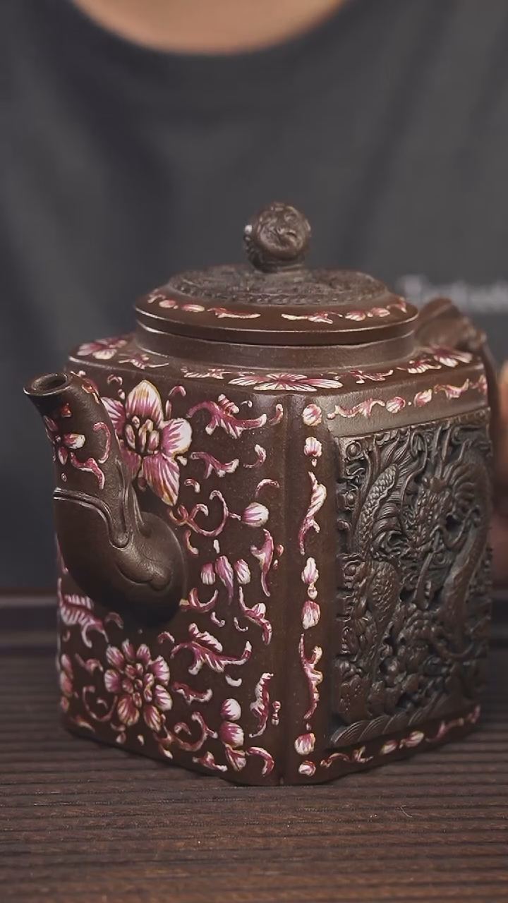 【闪购商品】紫砂茶壶400c'c顾氏手工紫砂
