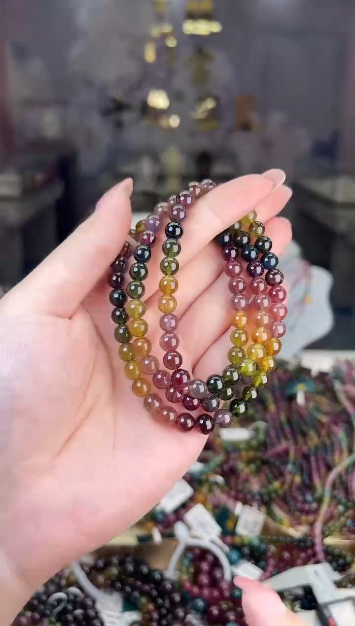 【闪购商品】碧玺/未镶嵌6mm+碧玺多圈多样性发货